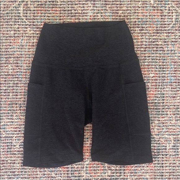 Beyond Yoga Spacedye Keep Pace Pocket Short in Darkest Night - Picture 6 of 11